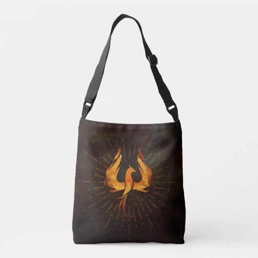 Fire Phoenix Bird Crossbody Tas (Achterkant)