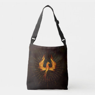 Fire Phoenix Bird Crossbody Tas
