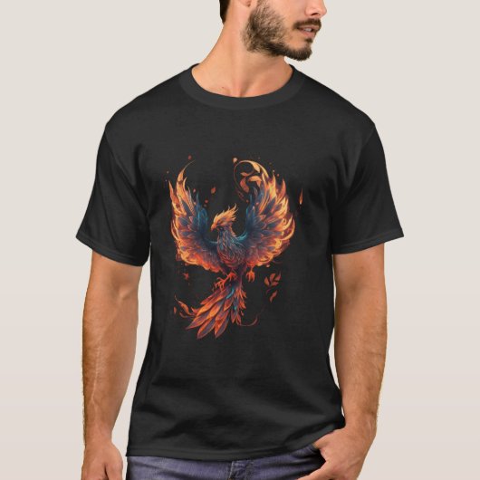Fire Phoenix Bird Phoenix Reborn Firebird Phoenix T-shirt (Voorkant)