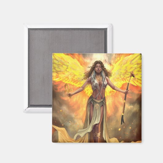 Fire Phoenix Ma'at Magneet (Voorkant / Achterkant)