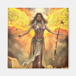 Fire Phoenix Ma'at Magneet