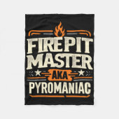 Fire Pit Master Pyromancy Pyrotechnics Fire Pit Lo Fleece Deken (Voorkant)