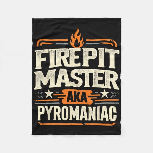 Fire Pit Master Pyromancy Pyrotechnics Fire Pit Lo Fleece Deken (Voorkant)