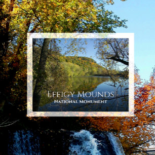 Fire Point vanaf Blue Gill Pond, Effigy Mounds Briefkaart