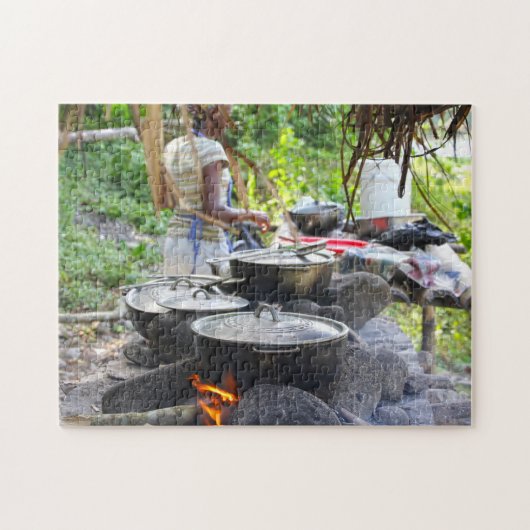 Fire Pots Jamaica Beach. Legpuzzel (Horizontaal)