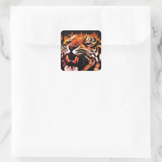 Fire Power Tiger Sticker (Tas)