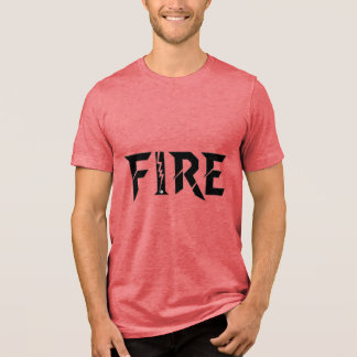 FIRE – Power Word Typografie T-Shirt