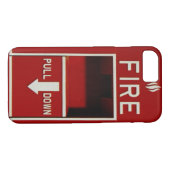 Fire Pull Station iPhone 7 hoesje (Achterkant (Horizontaal))