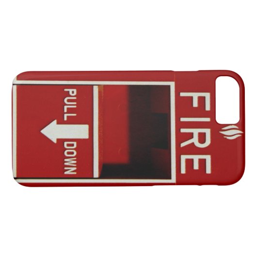 Fire Pull Station iPhone 7 hoesje (Achterkant (Horizontaal))
