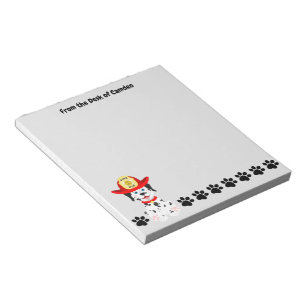 Fire Pup Dalmatische 5,5" x 6" Notitieblok - 40 pa