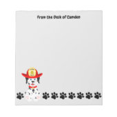 Fire Pup Dalmatische 5,5" x 6" Notitieblok - 40 pa (Voorkant)