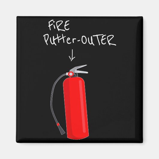 Fire Putter Outer Fire Extinguisher Fire Fighter F Magneet (Voorkant)