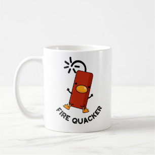 Fire Quacker Funny Fireworks Pun Koffiemok