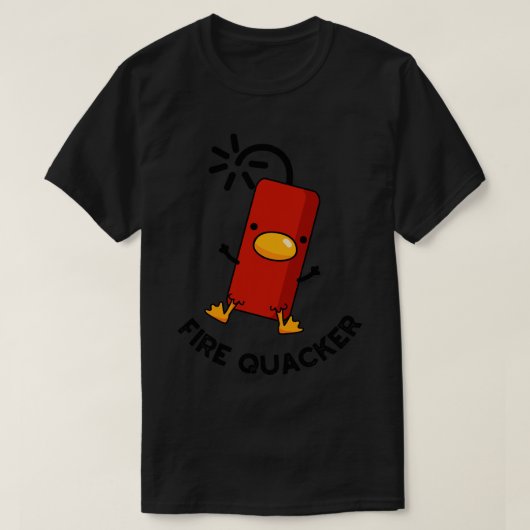 Fire Quacker Grappig Vuurwerk Pun 1 T-shirt (Design voorkant)