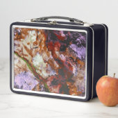 Fire Quartz Crystal Geode Marble Abstract (In situ)