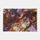 Fire Quartz Crystal Geode Marble Abstract Deurmat (Voorkant)