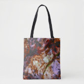 Fire Quartz Crystal Geode Marble Abstract Tote Bag (Voorkant)
