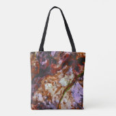 Fire Quartz Crystal Geode Marble Abstract Tote Bag (Achterkant)