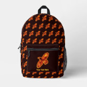 Fire Raven Bedrukte Rugzak (Voorkant)
