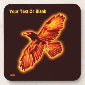 Fire Raven Bier Onderzetter (Voorkant)