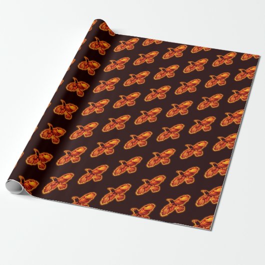 Fire Raven Cadeaupapier (Uitgerold)