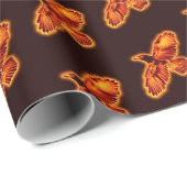 Fire Raven Cadeaupapier (Rol Hoek)