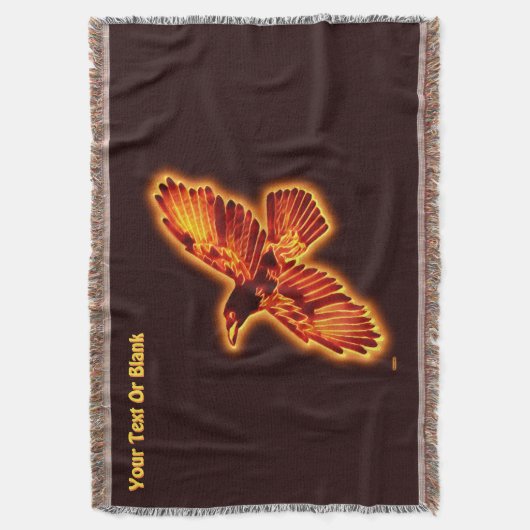Fire Raven Deken (Voorkant Verticaal)