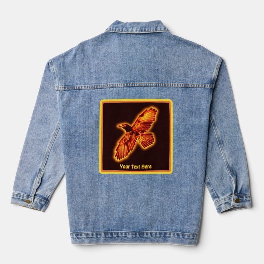 Fire Raven Denim Jacket (Achterkant)