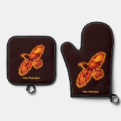 Fire Raven Ovenwant & Pannenlap Set (Voorkant)