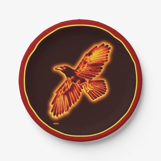 Fire Raven Papieren Bordje (Voorkant)