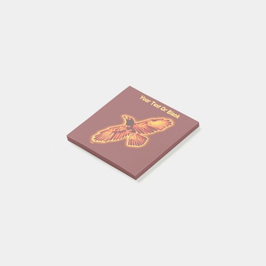 Fire Raven Post-it® Notes (Schuin)