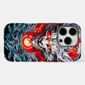 Fire Red Flame Mythical Dragon Head Case-Mate iPhone Case (Achterkant (horizontaal))