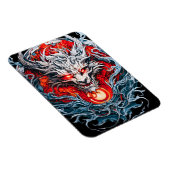 Fire Red Flame Mythical Dragon Head Magneet (Rechterzijde)