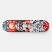 Fire Red Flame Mythical Dragon Head Persoonlijk Skateboard (Horizontaal)