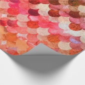 Fire Red Mermaidscales Mermaid Fishscales Cadeaupapier (Hoek)