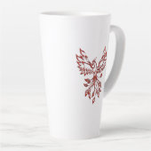 Fire Red Phoenix Latte Mok (Rechterhoek)