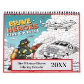 Fire & Rescue Helden Kleuren 2025/2026 Kalender (Hoes)