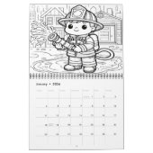 Fire & Rescue Helden Kleuren 2025/2026 Kalender (Jan 2026)