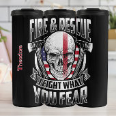 Fire Rescue Skull Design Thermosbeker