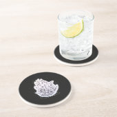 Fire Rhino-Onderzetter Zandsteen Onderzetter (Zijkant)