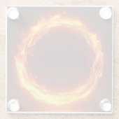 fire ring glazen onderzetter (Achterkant)