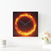 fire ring vierkante klok (Huis)