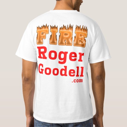 Fire Roger Goodell T-shirt (Achterkant)