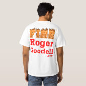Fire Roger Goodell T-shirt (Achterkant volledig)
