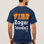 Fire Roger Goodell T-shirt Dark Style (Achterkant)