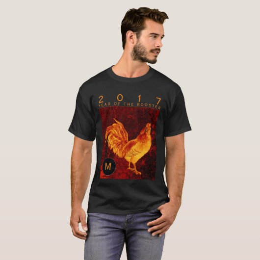 Fire Rooster Jaar 2017 Monogram M shirt (Voorkant volledig)