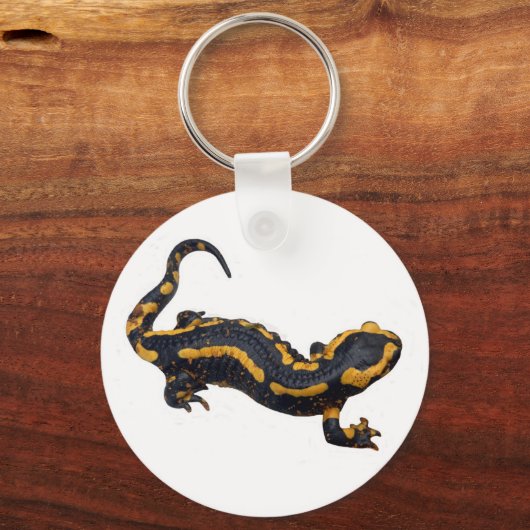 Fire Salamander Key Ring Sleutelhanger (Voorkant)