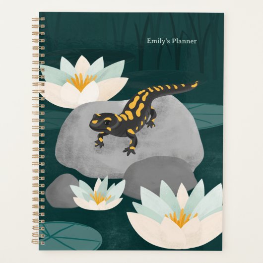 Fire Salamander Midnight Pond Personal Planner (Voorkant)