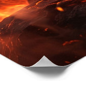 Fire Salamander Molten Cavern Poster (Hoek)