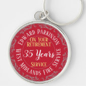 Fire Service Employee Retirement Award Sleutelhanger (Voorkant)